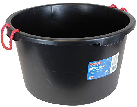 Faithfull Tools FAI65LBUCKET 65 Litre Builders Bucket - Clear