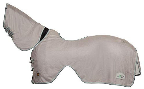 BR BR17 - Coperta per mosche e eczema, colore: grigio chiaro, 195 cm