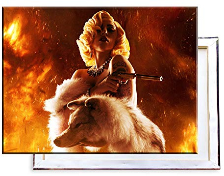Unified Distribution Machete Kills Lady Gaga - 80x60 cm - Bilder & Kunstdrucke fertig auf Leinwand aufgespannt und in erstklassiger Druckqualität