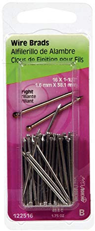 Bright Wire Brads, 3,8 cm. x 16, 50 g.