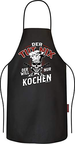 RAHMENLOS Grillschürze Kochschürze Küchenschürze reine Baumwolle: Der tut nix