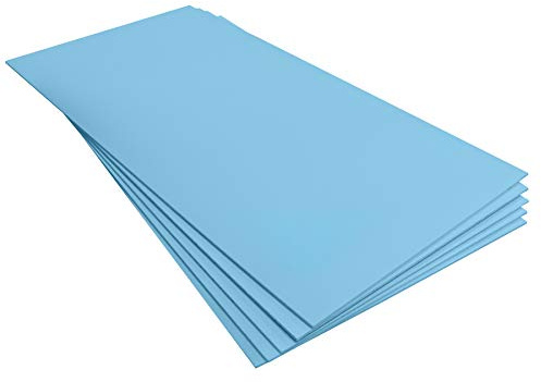 EkoBoard 30mm XPS Boards Floor Underlay Thermal Insulation Underfloor Heating (1200 x 600 x 30mm (5 Pack), Blue)