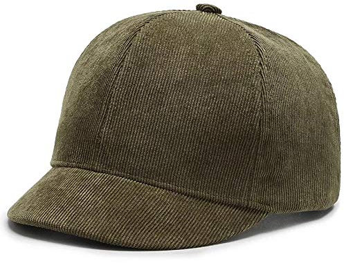 Herren Kappe Hut Kurze Krempe Baseball Cap Solid Cord Papa Hut Männer Golf Caps Herbst Winter Hip Hop Hüte Für Frauen-Army_Green