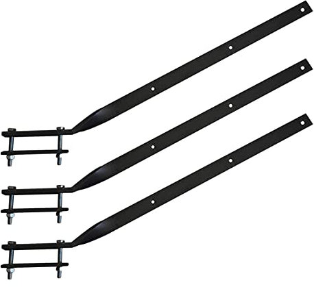 DISTRIBUZIONE Stendibiancheria bracci ringhiera Balcone in Ferro Rigido 3 Pezzi staffe 60cm