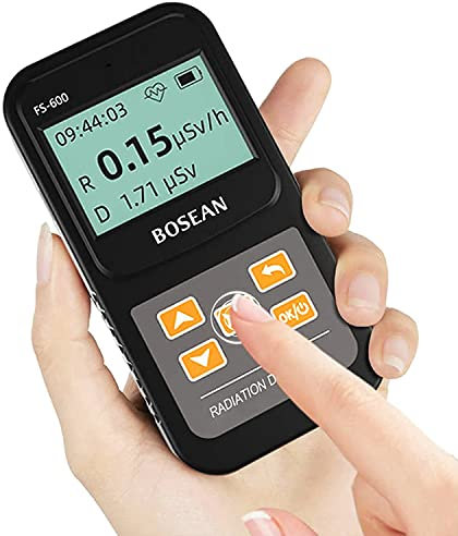 Rilevatore Di Radiazioni Nucleari Rilevatore Di Dosaggio Contatore Geiger Professionale Ad Alta Precisione Misuratore Radioattivo Beta Gamma X Ray Data Tester Dosimetro in Marmo,Usb Ricaricabile