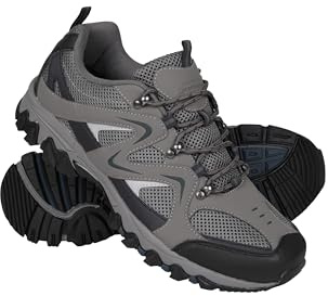 Mountain Warehouse Jungle Mens Walking Shoes - Lightweight Running Shoes, Breathable, Comfortable, Flexible Gym Shoes - Spring Summer Hiking & Trekking Dark Blue Adult Shoe Size 10