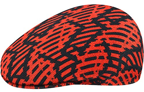 Kangol Falling Scale 504 Flatcap Schirmmütze Schiebermütze (L (58-59 cm) - rot)