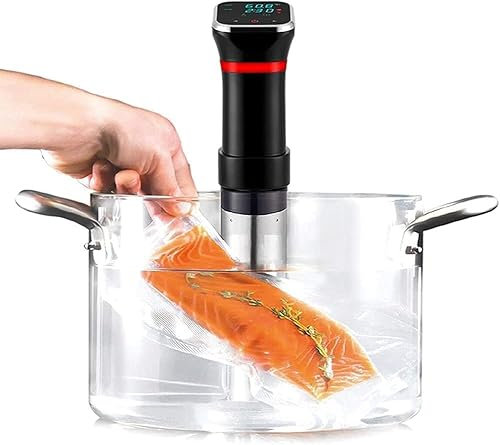 Máquinas Sous Vide, Olla De Cocción Lenta Al Vacío, Control Preciso De Temperatura Con Chip De 1100 W, Circuladores De Inmersión, IPX7 a Prueba De Agua, Control Preciso De Temperatura Y Tiempo