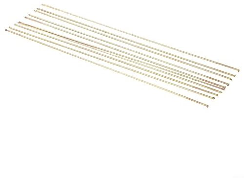Getdoublerich 1 6mm x 250mm Brass Welding Rods, Pack of 10, Suitable for Copper and Steel Alloys