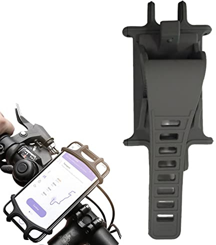 Soporte de teléfono para manillar de bicicleta - Soporte universal para manillar de motocicleta de silicona | Soporte para teléfono móvil de 4.7-7.2 pulgadas compatible con la mayoría de los teléfonos