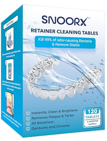 Professional UK Retainer Cleaning Tablets 40,100,120 Tablets, Kills 99% for Denture Cleaning Care, Mouth Guard, Braces, Chrome, Ultrasonic Cleaner Use, Jewellery, 2024 New Formula