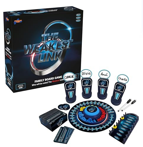 The Weakest Link Board Game | Official BBC Trivia Game Show Adaptation | Family & Party Game for 4–8 Players | Ages 14+