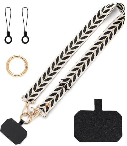 JOOTUEPO Cuerda para Movil, Cordón de Correa Colgante para Movil Universal Ajustable, Colgador Móvil Cuello para Mujeres Multifuncional para Todos los Smartphones ﻿