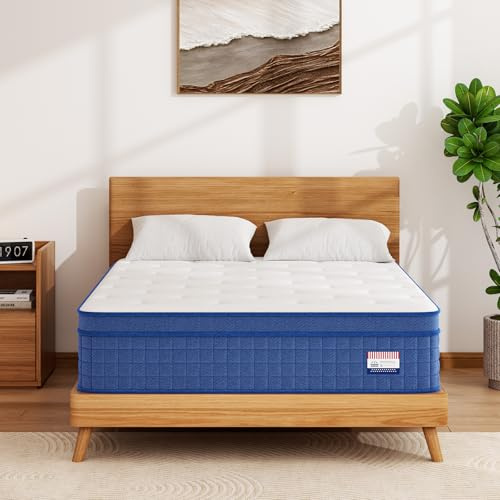 Huwesal Queen Mattress,10 Inch Hybrid Mattress Queen Size, Individual Pocket Springs with Memory Foam,Bed in a Box,Cooler Sleep with Pressure Relief and Support