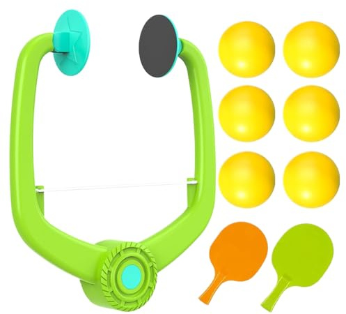 Table Tennis Trainer for Door - Hangable Portable Adjustable, Fun Indoor Door Pong Game | Enhances Hand-Eye Coordination, Easy Setup Anywhere, Ideal for Kids, Teens, Athletes, 20x26cm