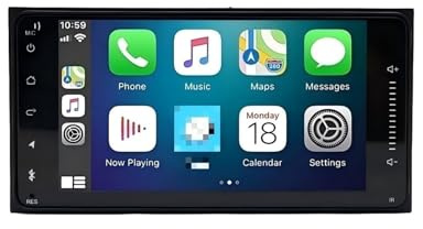 Sistema de navegación por vídeo con reproducción de Coche. Estéreo para Auto Doble DIN con cámara AHD, Pantalla táctil Multimedia Compatible para Scion