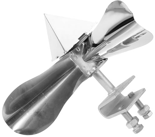 Kisangel Outil de Répulsion pour Oiseaux en Acier Inoxydable Petit Moulin à Vent Rotatif Multi-Angles, Résistant Vent pour Jardin, Pylônes Électriques et Voies Ferrées, Dispositif