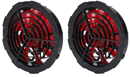 Taidda Ventilador de Chaqueta de Refrigeración de 12 V, 4 Velocidades, 80000 MAh, Juego de Banco de Energía para Ropa de Trabajo con Aire Acondicionado, Batería de Larga Duración, Puertos USB para