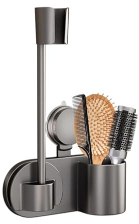 Portasecador Capilar Vertical Moderno | Portasecador Manos Libres Almacenamiento para Hogar, Apartamento, Residencia, Dormitorio, Baño, Ducha, Mujeres, Esposa y