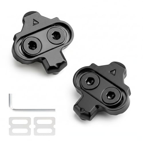 SPD Cleats kompatibel mit Shimano SPD SH51, 2-Loch SPD Pedale Fahrrad Schuhplatten für Klickpedale, rutschfeste Platten für Rennrad, Indoor Cycling