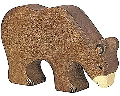 Holztiger Braunbär, fressend, 80184