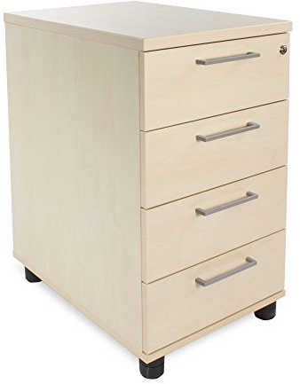 Optima Standcontainer in Ahorn Rollschrank Büro Container Schubladen Schrank
