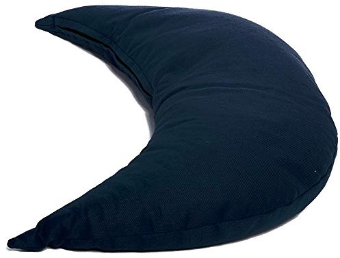 Kräuterkissen Mond ca. 50cm | dunkelblau | 8-Kräuter Duftkissen | mit zusätzlichem Bio-Inlett