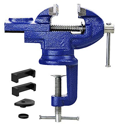 Bench Vise, Annurssy Multi-function Bench Vise 360 Degree Rotating Universal Fixture Table Vice 2.5 Jaw