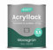 Grundmann Acryllack ACL 100 - Grün 0,7 Kg - 4in1 Lack inkl. Grundierung - Innen und Außen - Für Holz, Metall, Stein & Kunststoff - Moosgrün RAL 6005