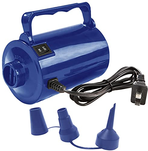 Electric Air Pump for Inflatable Pool Toys - High Power Quick-Fill Air Mattress Inflator Deflator Pump for Pool Float Raft Airbed with 3 Nozzles, 320W, 110V AC, 1.6PSI, Air Flow 26CFM