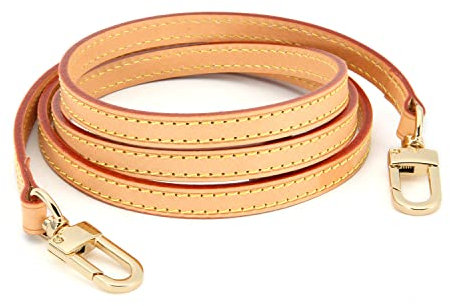 Senral Langer Vachetta Leder Gurt 100/110/120/130/140 cm Schmaler Umhängegurt für Favorite MM Pochette Accessories Small Pouch