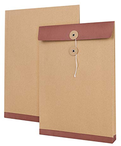 Dokumententasche Papier A4 Aktenordner 10 Stück Ordnungsmappe Pappe Ordner Mappe Kraftpapier Dokumentenmappe Set Brieftasche Sortiert Aktenmappe Dokumente Projektmappe Arbeitsmappe für Schule Büro Uni