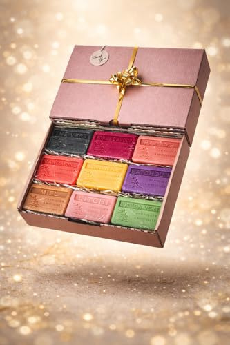Coffret Cadeau Savon de Marseille 9 senteurs de Provence Bio