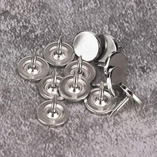 Polsternägel 100 Stück, Flachkopf-Polsternägel, Dekorative Nagelköpfe, Reißnägel, Möbelnägel, Nägel Für Polster(14 * 20mm-Silber)