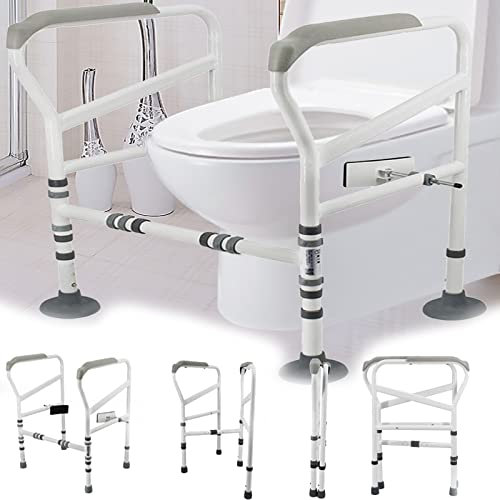 Bastidor Apoyo Para Inodoro Elevador Asiento Inodoro Ayuda Para Levantarse Inodoro Bastidor Apoyo Para Todos Los Inodoros Grandes Alfombrillas Antideslizantes Altura Y Anchura Ajustables