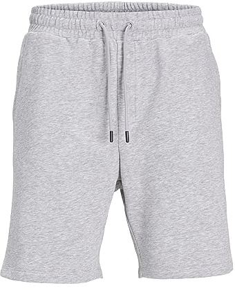 Jack & Jones Bermuda - Pantalones Cortos de chándal con Bolsillos Laterales, Gris Claro, M