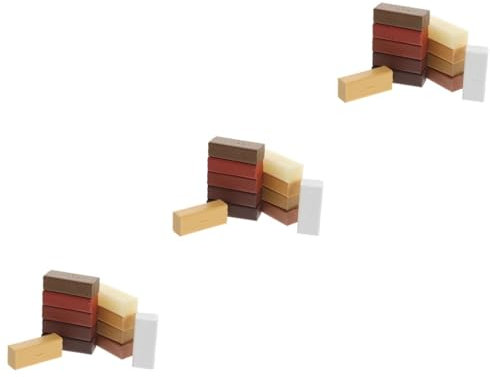 DOITOOL 3sätze Holz Reparaturset Teiliges Wachsset Zur Ausbesserung Von Kratzern Und Schäden An Laminat Und Holzfußböden Für Möbel Türen Und Arbeitsplatten