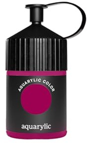 Aquarylic Color Künstlerfarbe - Hochpigmentiert, Lichtecht & Flüssig-Sämige Konsistenz Color - 120ml Flasche, Chinacridon Magenta