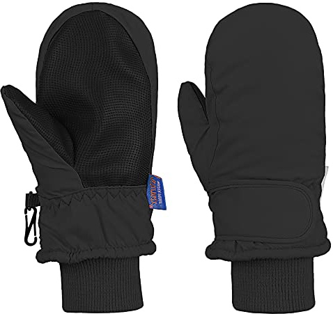 PONCEAU Handschuhe Kinder - Skihandschuhe Wasserdicht Winterhandschuhe Winddicht Fahrradhandschuhe Fäustlinge Kinderhandschuhe für Outdoor-Aktivitäten 4-11 Jahre Jungen Mädchen