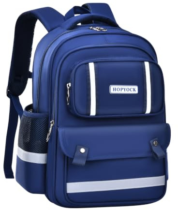 HOPYOCK Schulranzen Jungen Mädchen Reflektierend Rucksack 1. bis 6. Klasse | Mit mehreren Fächern Schulrucksack,Schultasche,Rucksack Grundschule Alter 4-12