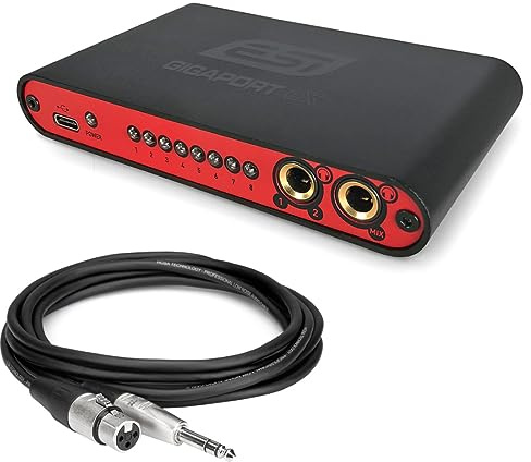ESI Gigaport eX USB 8-Kanal Audio-Interface + Hosa HXS003 XLR-Klinke Kabel 1m