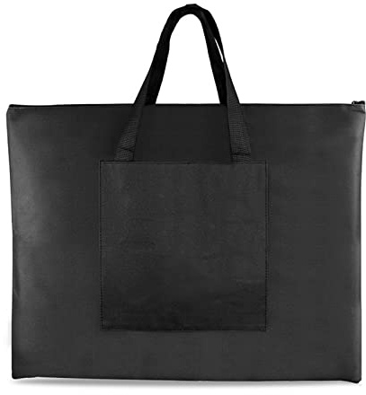 LEADSDGE Sac de transport pour artiste - Sac à dessin - Sac étanche pour planche à dessin, Noir