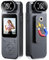 Camnoon Caméra corporelle 1080P avec audio et vidéo, objectif rotatif à 180°, vision nocturne infrarouge, caméra vidéo avec clip arrière magnétique, batterie 1400 mAh pour l'application de la loi, la
