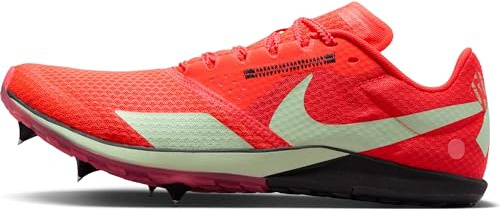 Nike Rival XC 6 Cross-Country-Spikes, Picos Hombre, Bright Crimson Vapor Green Black, 40.5 EU