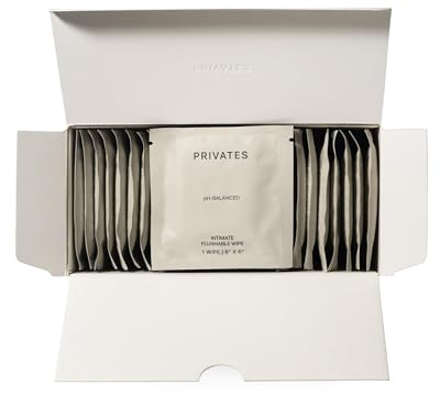 PRIVATES pH-Balanced INTIMATE WIPES for Women & Men | Odor Control, Irritation & Dryness Relief | Hydrating & Soothing with Aloe | Microbiome-Friendly | Natural Ingredients | Fragrance-Free | 25 Count