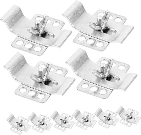 OSALADI 10sets Clip Per Lavello Sottotop in Epossidica Kit Di Riparazione Per Piani Di Lavoro in Staffe Per Lavello Da Cucina o Bagno Senza Attrezzi Facile Da Installare e Sostituire