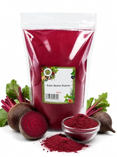 K T 1000 g / 1 Kg Rote Beete Pulver Rote Beete fein gemahlen - 1 A Qualität