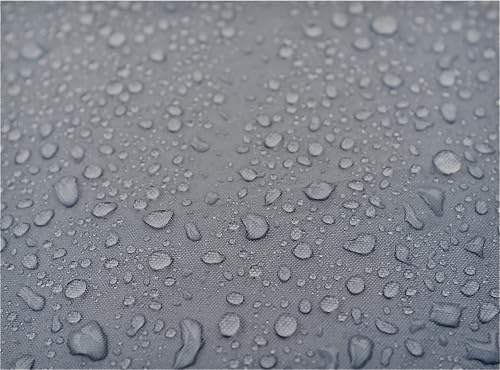 Outdoor-Stoff – Wetterfester, wasserabweisender & UV-beständiger Stoff für Gartenmöbel, Markisen & Polster | Robustes Outdoor-Gewebe für Balkon & Terrasse Meterware mit 180cm Breite (Hellgrau)