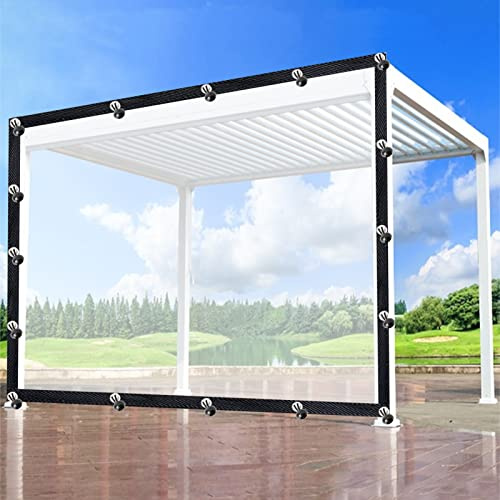 Perforated Transparent Cloth Cover Sunscreen Waterproof Outdoor Tarpaulin Tear Resistant PE Film for Camping, Covering Greenhouse Plants(6x3m)