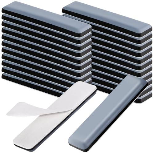 TXErfolg 24STK Möbelgleiter Teflon Selbstklebend Möbelgleiter Set 19x70mm | Teppichgleiter Schutz für Parkett Fliesen Laminat Leises Gleiten | Kratzschutz für Stühle Sofa Schwerlastmöbel